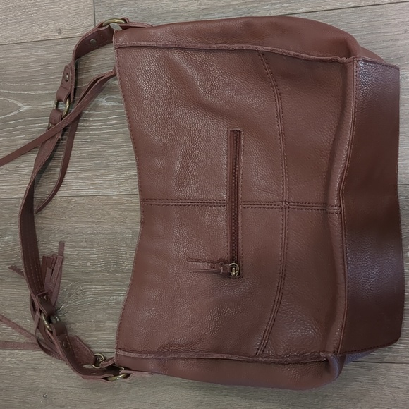 The Sak Brown Leather Shoulder Bag - Picture 2 of 10